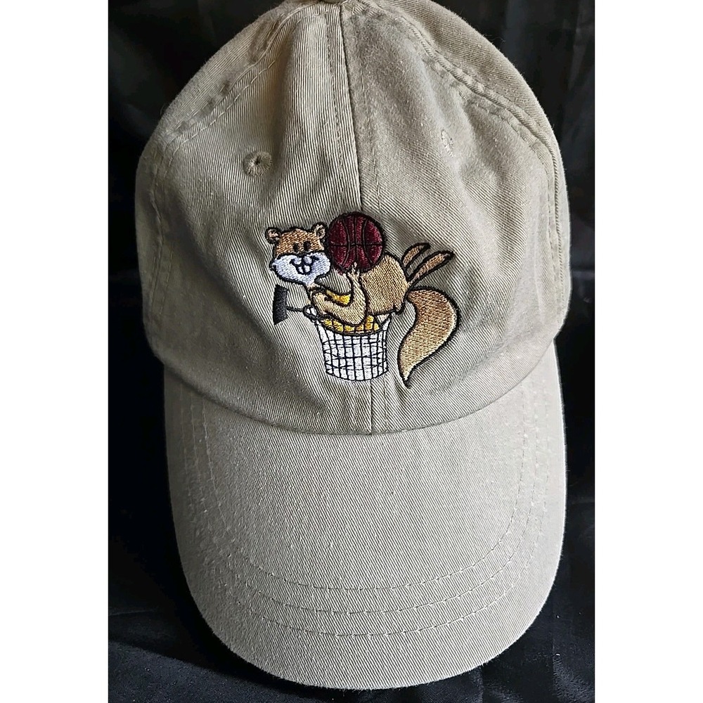 Adams Upscale Fashion Headwear Embroidered Squirrel Basketbal Adjustable Cap Hat